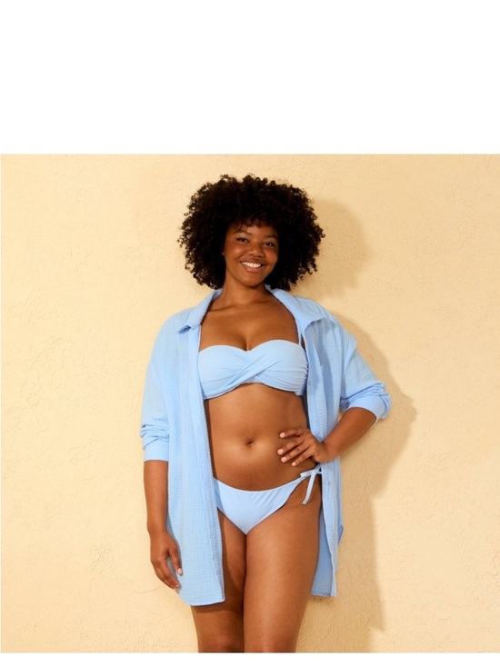 Shade & Shore Other - Women’s Gauze Swim Cover Up Shirtdress Blue (Large)